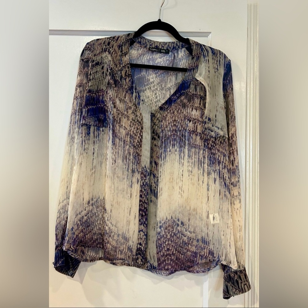 Gypsy 05 Sheer Blouse Size Small NWOT